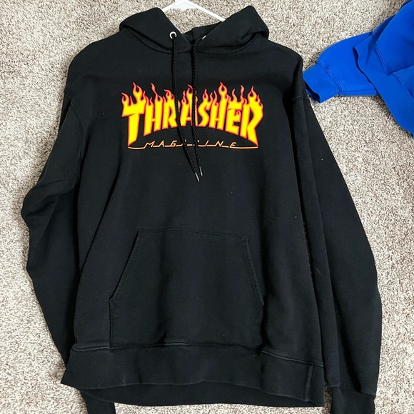 Thrasher Tops - Thrasher Black Sweatshirt